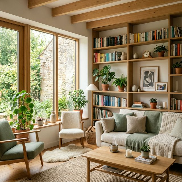 Cozy Scandinavian community sharing space